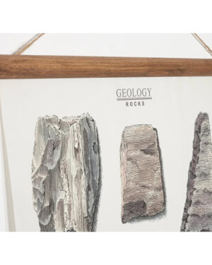 Ilustración con una selección de diez rocas - Rocks - de Arminho