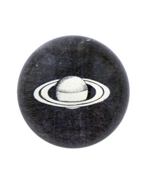 Pisapapeles de cúpula Saturn (Black & White) Dome Paperweight