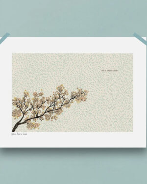 Tarde De Domingo Lluviosa - Ilustración del libro «El frío es relativo» de Ana de Lima