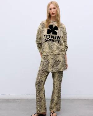 TNS Logo Woman Sweatshirt Group 2 Nettle Print