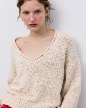 Alpina Woman Jumper Ecru