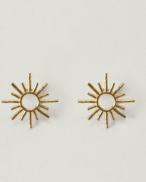 Halo. Pendiente simple oro